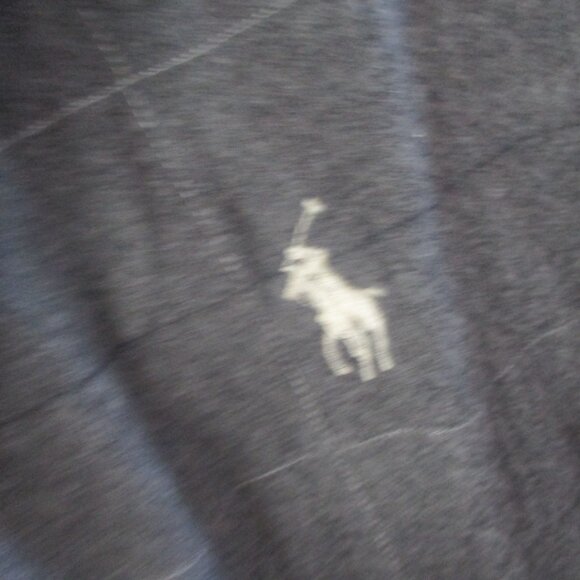 Polo Ralph Lauren Mens Cotton Robe gray stripe belt l xl - Picture 3 of 6